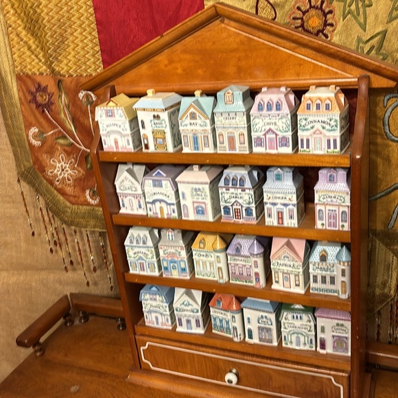 Lenox Kitchen Lenox Completed Spice Jars And Rack In Victorian